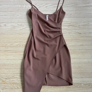 Elegant Pink/ Purple Sleeveless Dress